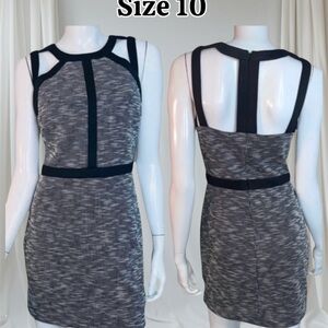 Guess Size 10 Gray Halter Cut Out Bodycon Dress